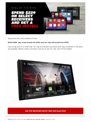 Car Toys - Free installs on Apple CarPlay and Android Auto receivers! 🤑