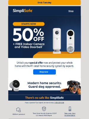 SimpliSafe - You've earned a special discount — snag it now