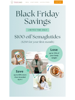 BistroMD - FINAL HOURS ⏰ $100 off Semaglutides