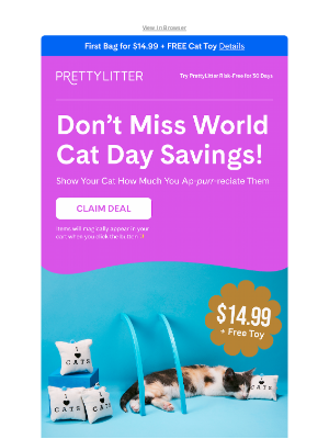PrettyLitter - Just $14.99 For Your First Bag 😱