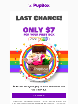 PupBox - ⏰ Last chance: PupBox is only $7! 🐾