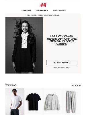 H&M (United Kingdom) - Happy Birthday! We have a gift for you.