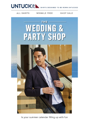 UNTUCKit - The Wedding & Party Shop is Open