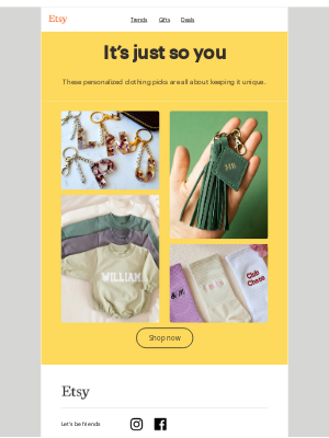 Etsy - Custom looks good on you