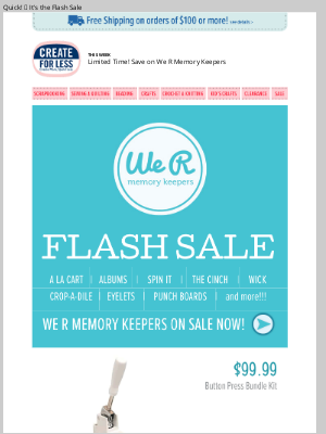 CreateForLess - Quick! ⏰ It's the Flash Sale