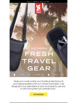 Chrome Industries - Hit The Road—NEW Travel Gear Just Dropped!