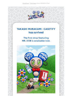 Casetify - TAKASHI MURAKAMI x CASETiFY has arrived
