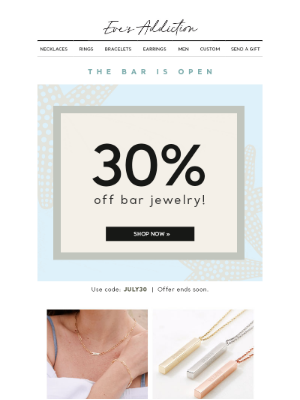 Eve’s Addiction - 30% Off Custom Styles!