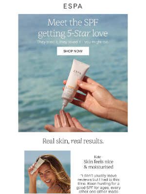 ESPA (United Kingdom) - Meet the SPF getting 5-Star love