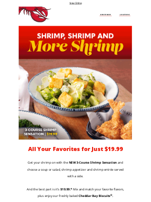 Red Lobster - Your 3-course feast awaits for just $19.99