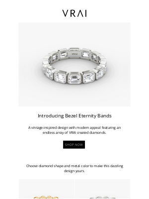 Vrai & Oro - New Bezel Eternity Bands are here