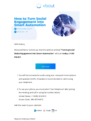 VBOUT - 🕔 Join Us Today! Turning Social Engagement into Smart Automation
