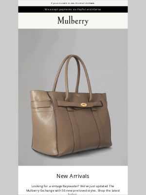 Mulberry - New in: pre-loved perfection