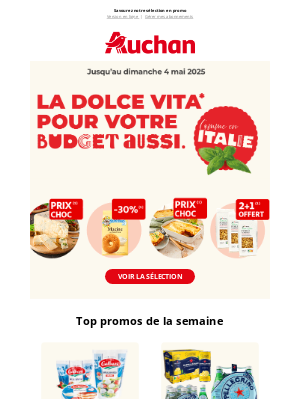 Auchan (France) - 🇮🇹 L’Italie s’invite à votre table !
