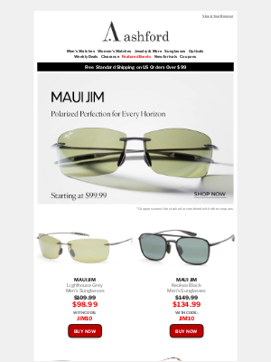 Ashford - Maui Jim Sunglasses: Island Style at Unbeatable Prices