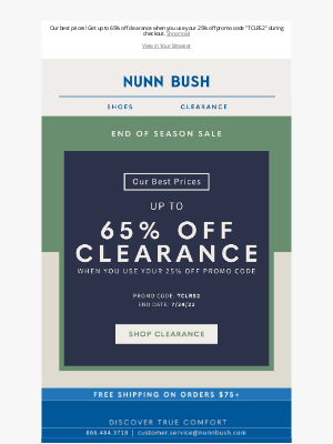 Nunn Bush - Final Clearance: Up to 65% off