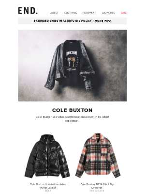 END. - Cole Buxton AW24 collection - shop now