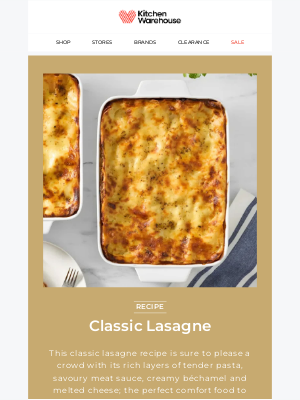 Kitchen Warehouse - Classic lasagne & everything you need to make it