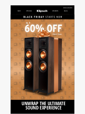 Klipsch - IN CASE YOU MISSED IT | Up To 60% OFF Klipsch Premium Home Audio