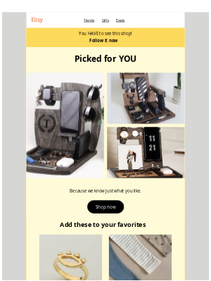 Etsy - Based on your buys...