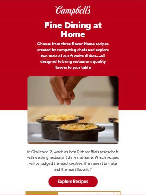 Campbell's Soup - Enjoy restaurant-quality dishes at home🍽️