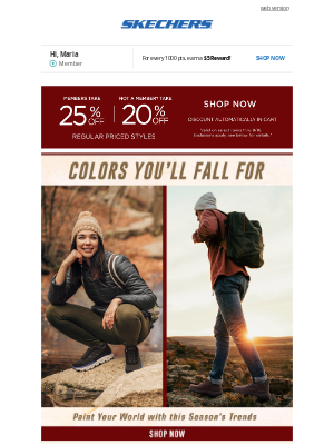 SKECHERS - Your Fall Color Palette Starts Here