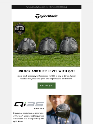 TaylorMade Golf - Now Shipping: All-New Qi35 Drivers, Fairway Woods & Hybrids