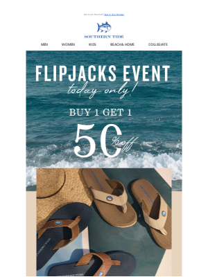 Southern Tide - Today Only | Flipjacks Event