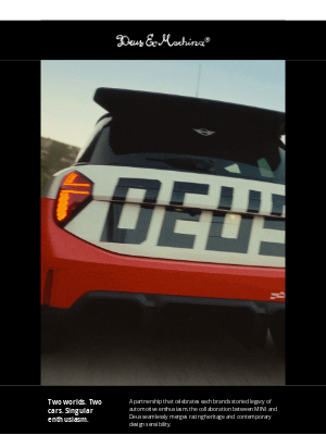 Deus Ex Machina - Introducing a partnership between MINI JCW & Deus Ex Machina