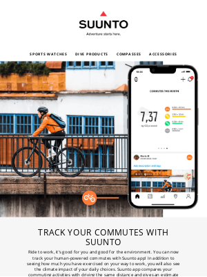 suunto - Track your commutes with Suunto