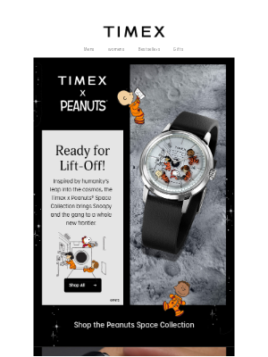 Timex - Snoopy & The Gang: Ready For Lift-Off! 🚀
