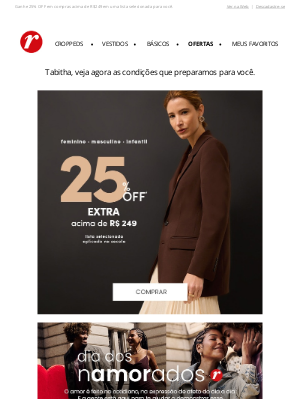 Lojas Renner (Brazil) - Benefício exclusivo! 🤑