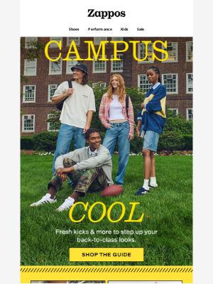 Zappos - Campus-cool styles 📚