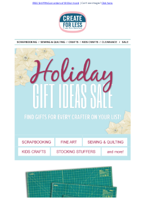 CreateForLess - 🔔 Jingle, Jingle! Our Holiday Gift Ideas Sale is Here!