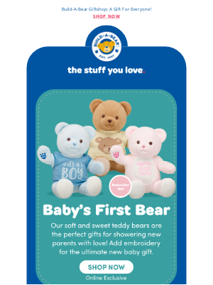 Build-A-Bear Workshop - Gifts for Expecting Parents and New Babies!