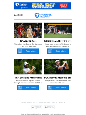 FanDuel - 2025 NBA Draft Bets