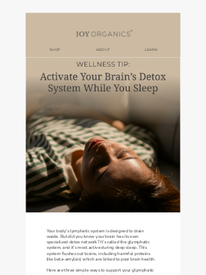 Joy Organics - Boost Brain Detox Naturally