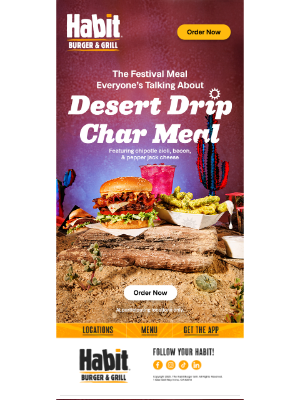 The Habit Burger Grill - Say howdy to the Desert Drip Char 🍔🌵