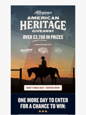 Allegiance Flag Supply - Don't Miss Your Shot to Win Big!