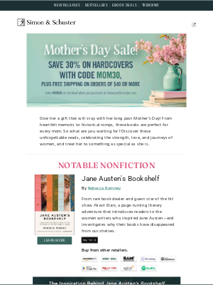 Simon & Schuster - 16 must-reads for Mom +  a special offer!