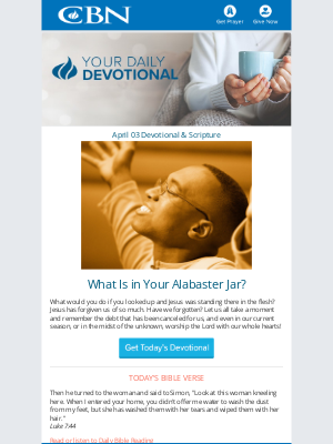 The Christian Broadcasting Network - Today's Daily Devotional 04/03