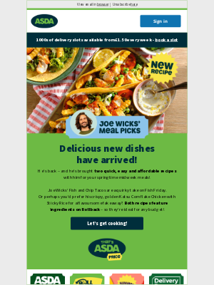 ASDA Good Living (United Kingdom) - Joe Wicks is back with new recipes!