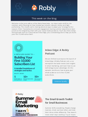 Robly Email Marketing - Unlock Your Inbox Edge: Robly's Podcast Reveals Game-Changing Strategies       ﻿
