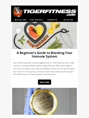 Tiger Fitness - A Beginner’s Guide to Boosting Your Immune System 💊