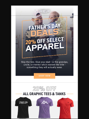 REP Fitness - Father’s Day, Solved — Gifts He'll Actually Want