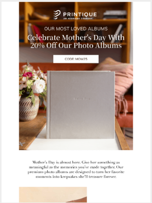 Printique by Adorama - Luxurious Photo Albums for Mom