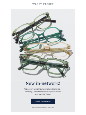 Warby Parker - It’s nice to be in-network