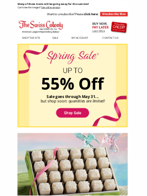 The Swiss Colony - SAVE in Our Spring Sale