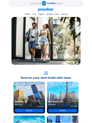 Priceline - Ready to pack your bags? Savings ahead 🎒