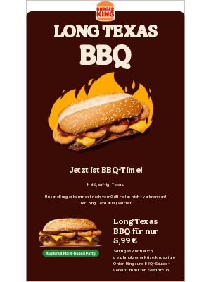 Burger King (Germany) - Der Long Texas BBQ ist zurück! 🔥🔥🔥